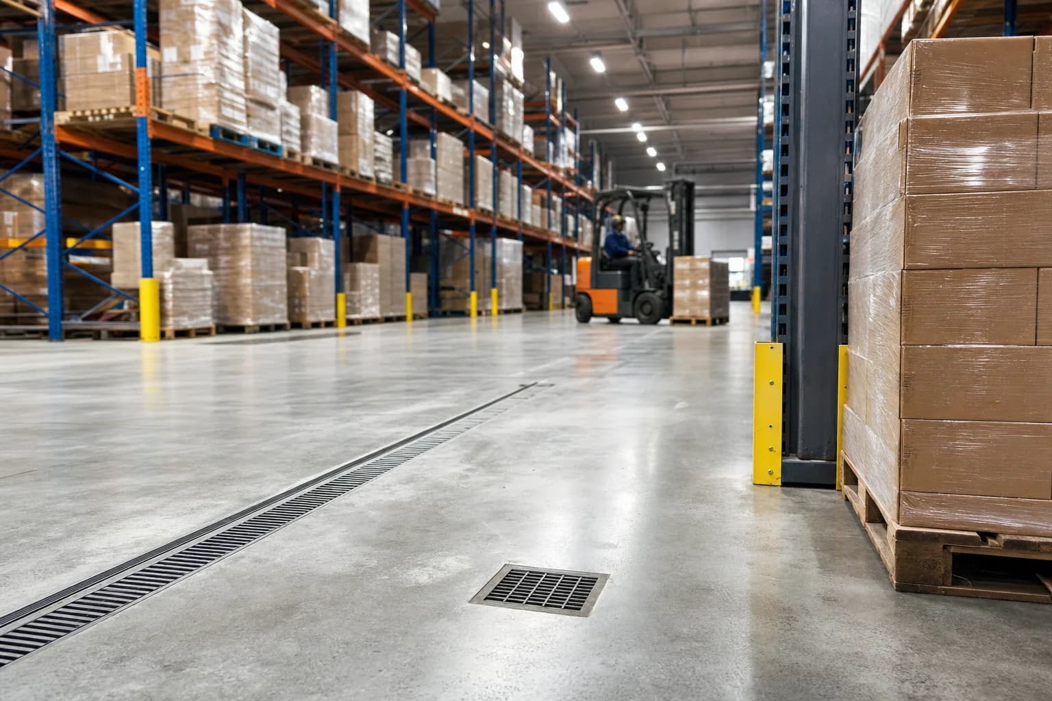 Udrażnianie odwodnień magazynów i hal logistycznych Wrocław — ZIĘBUD Expert